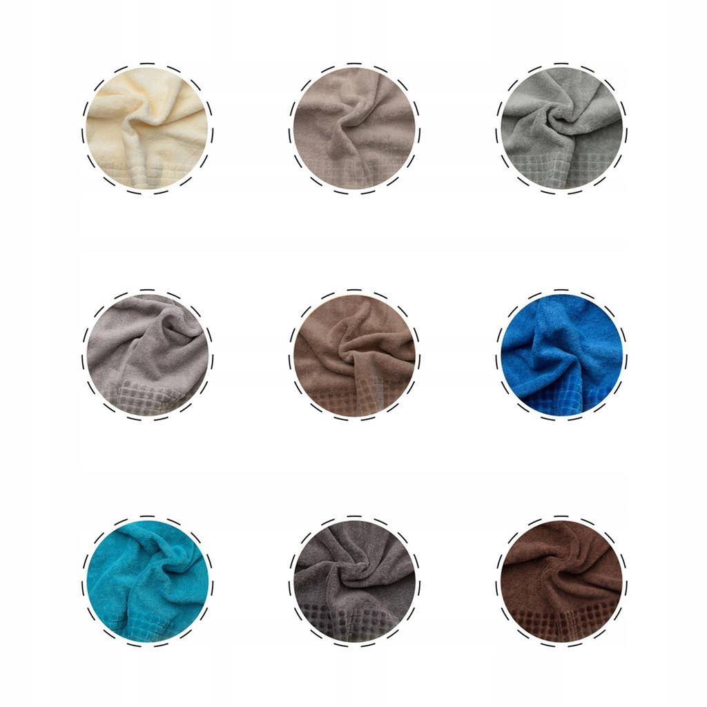 Bath Towel Cotton Terry Thick Absorbent 50x100 cm Gray Polish
