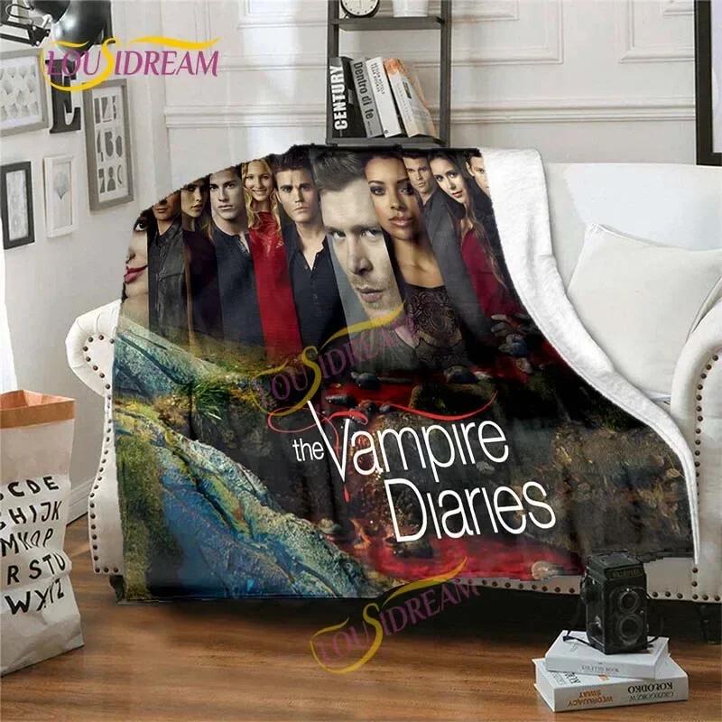 The Vampire Diaries 3D printing flannel plush blanket bedspread lazy blanket Sherpa blanket travel sofa quilt cover