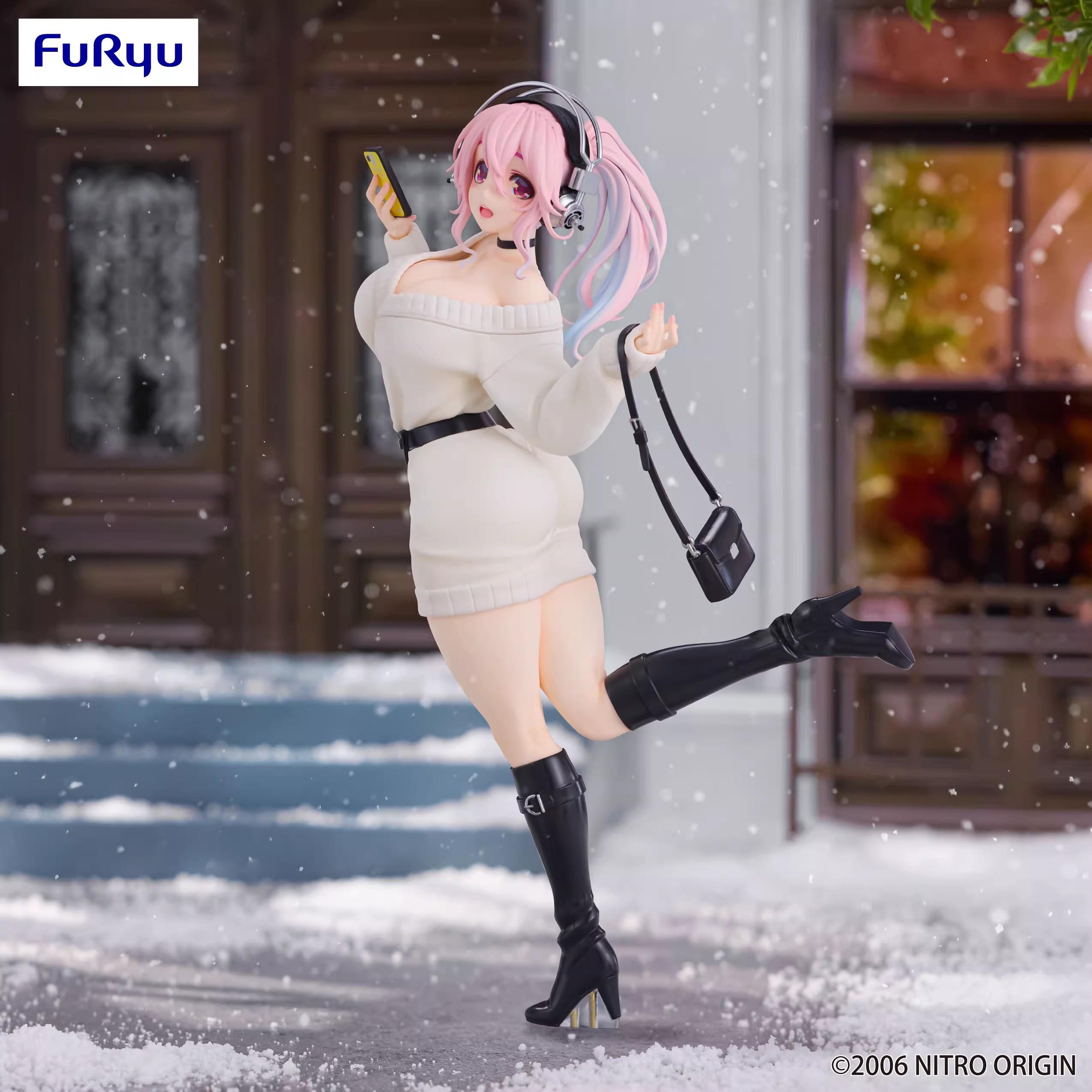 

Original FuRyu Trio-Try-iT Super Sonico the Animation SUPERSONICO Winter Memories PVC Anime Figure Action Figures Model Toys