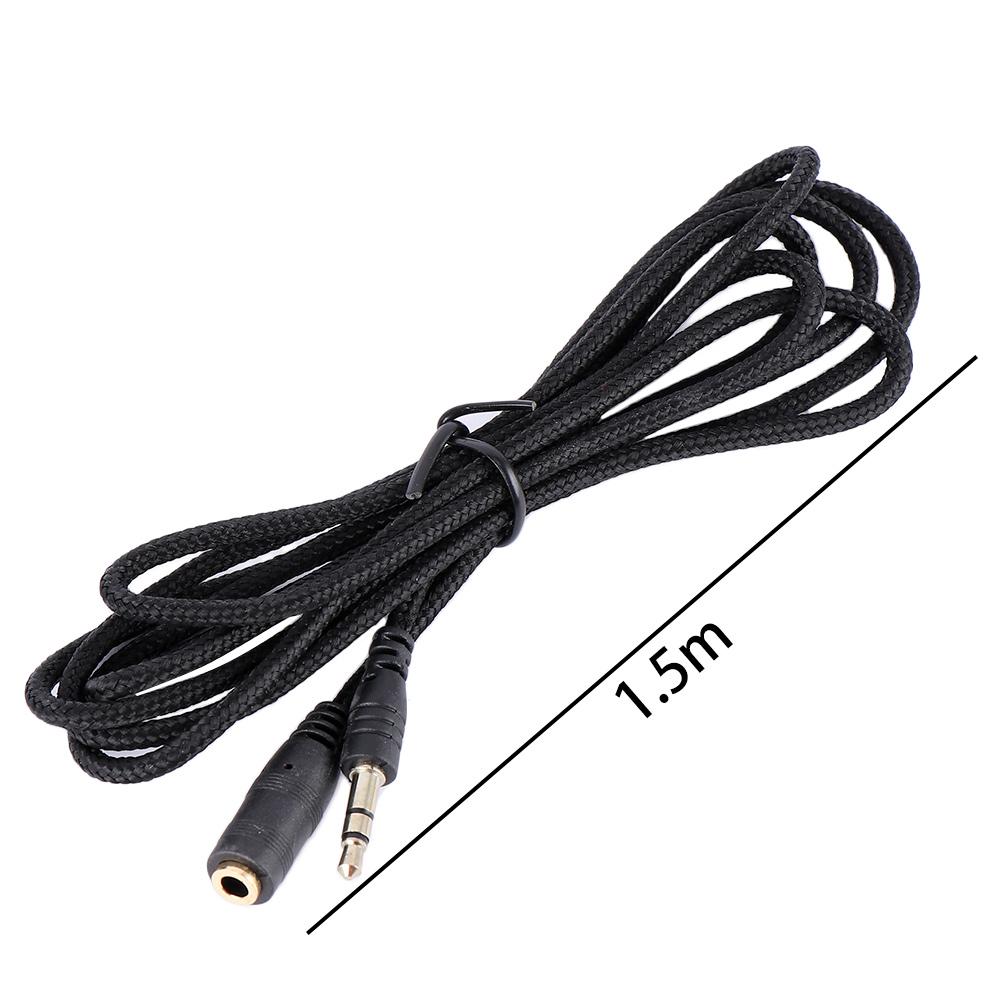 For Lead 1.5M To F/M 4.9ft Cord Headphone Male Cable Extension Stereo 3.5mm