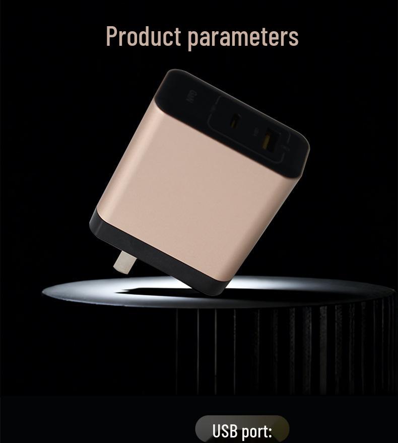 Dual-Port Foldable GaN Charger for iPhone 17, Tablets, and Laptops