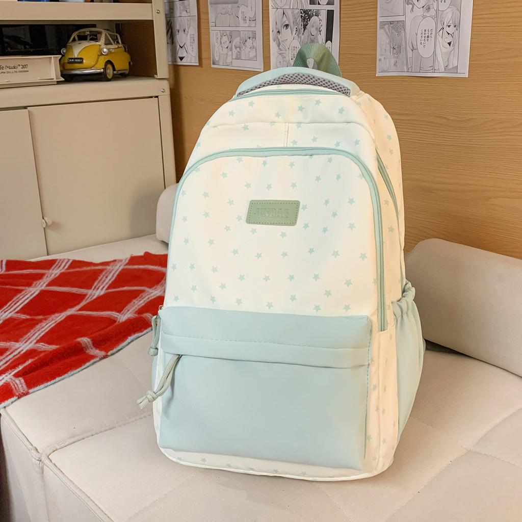Schoolbag Mori small fresh cute college student schoolbag female contrasting color high value backpack large capacity lightweight casual backpack