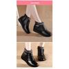 Winter Shoes, Cotton Shoes, Large Size, Warm and Comfortable, with Added Fleece and Anti Slip, Flat Bottomed Soft Soled Leather Shoes