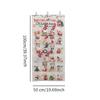 Christmas Advent Calendar Hanging Advent Calendar 24 Pockets Empty Fillable Advent Calendar for Holiday Door Wall Office Bedroom