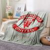 1 Stück Manchester United FC Aufdruck Flanelldecke, Hohe Qualität, Bequem für alle Jahreszeiten, Heimdekoration, Wärme und Komfort, Perfekt für Weihnachtsgeschenke