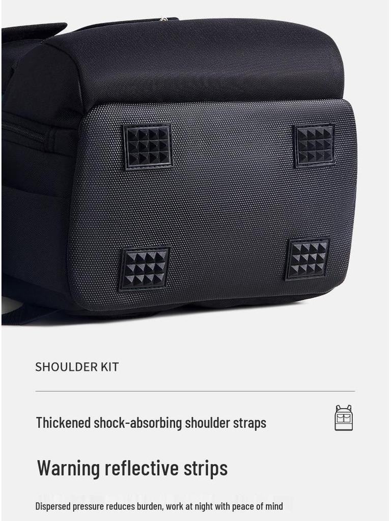 Heavy-Duty Double Shoulder Tool Backpack: Durable, Thickened, Multi-Functional, Large Capacity for Electrician Repairs