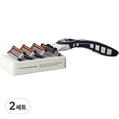 Lazy Society Razor Set, Shaving Handle + 5 Layers..., 2 Sets ,Korean Razor Blade