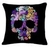 Gold Skull Fashion Pattern Home Decor Pillowcase Cushion Cover