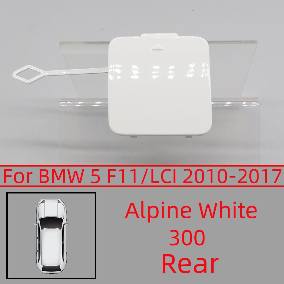 Rear Bumper Tow Hook Cover Cap For BMW 5 Series F11/LCI Ordinady Version 2010-2017 High Quality Spray Paint Black White Silver