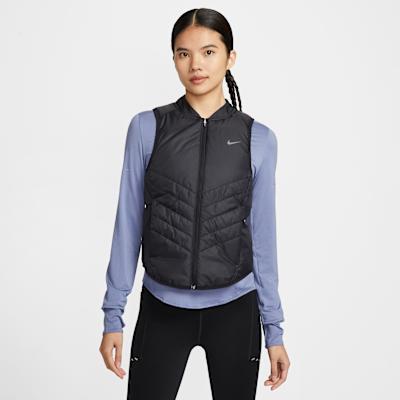 Nike Vests Women s Black Stand Collar Moderate Other XS