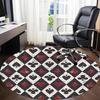 1pc Playing Cards Pattern Office Round Area Rug, Indoor Mat Suitable For Office, Under Office Chairs Bedroom Living Room Home Decor, Room Deco