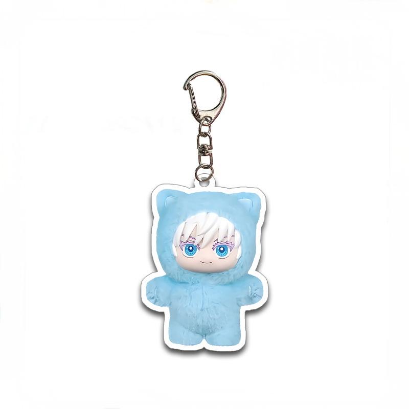 1 Piece Anime Surrounding Acrylic Keychain Jujutsu Kaisen Season 2 Cat Park Party Gojo Satoru Bag Accessories Pendant Fans Gifts