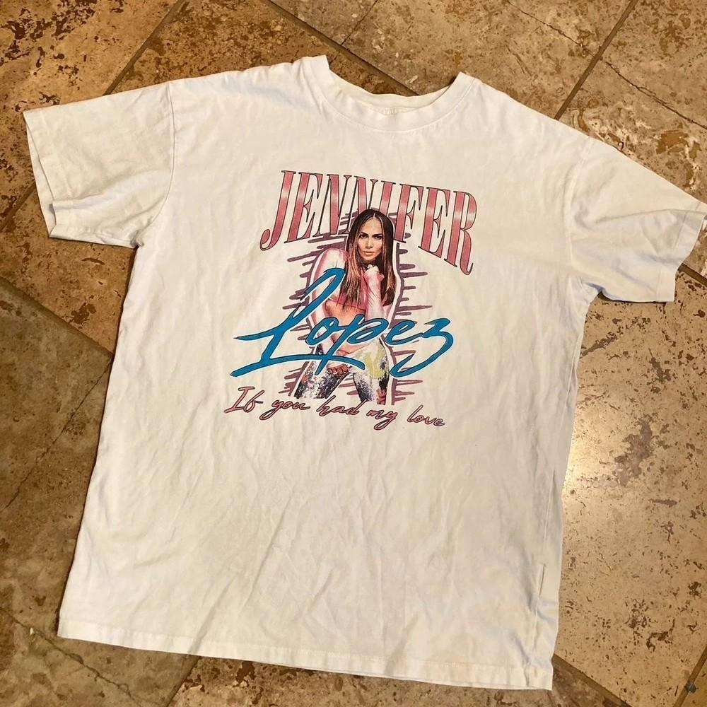 

Jennifer Lopez White Unisex All size S5XL Shirt Gift Fans Unisex T-Shirt XXXXL