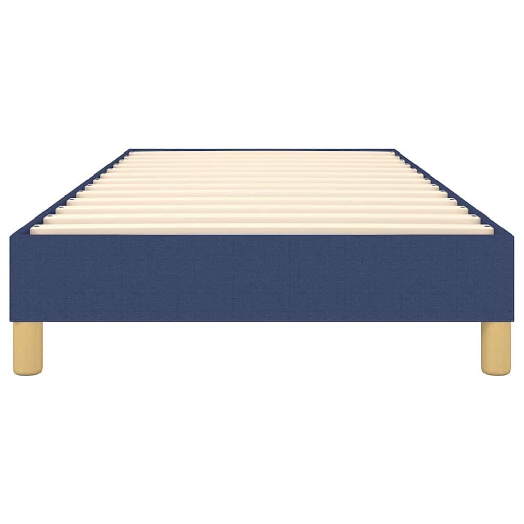 Box Spring Bed Frame Blue 80x200 cm Fabric