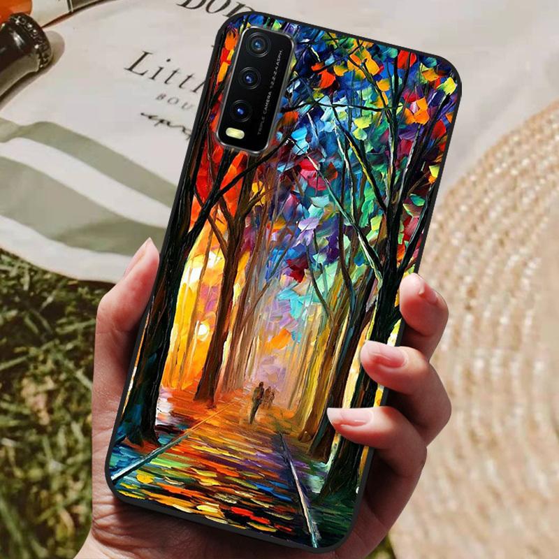 For Vivo Y11S Case Silicone Soft TPU Phone Cover For Vivo Y12s V2027 Case Cartoon Case Protective Bumper For Vivo V2032 Y11s
