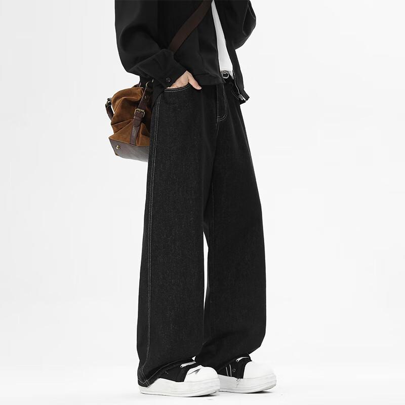 VUUG Herren American Retro Loose Straight Jeans