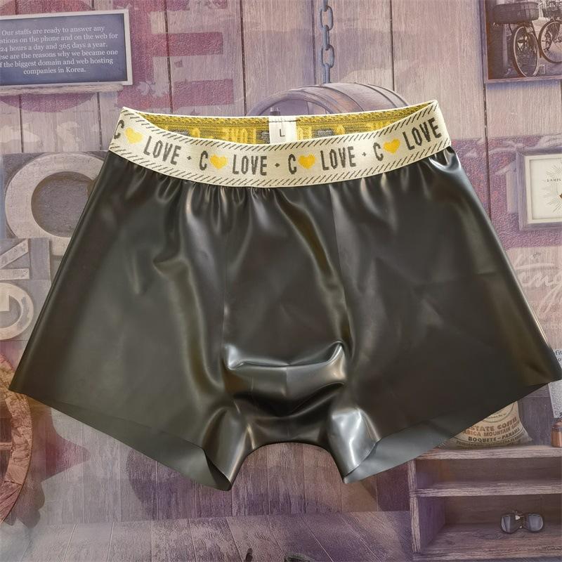 Fetisch Latex Enge Höschen Herren Durchsichtige Gummi Unterwäsche Boxershorts Sexy Hodensack U Konvex Beutel Unterhose Porno Nachtwäsche