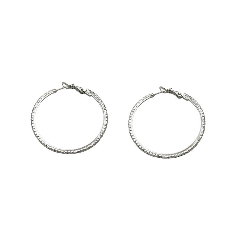 

Female Circle Minimalist Earrings срібний