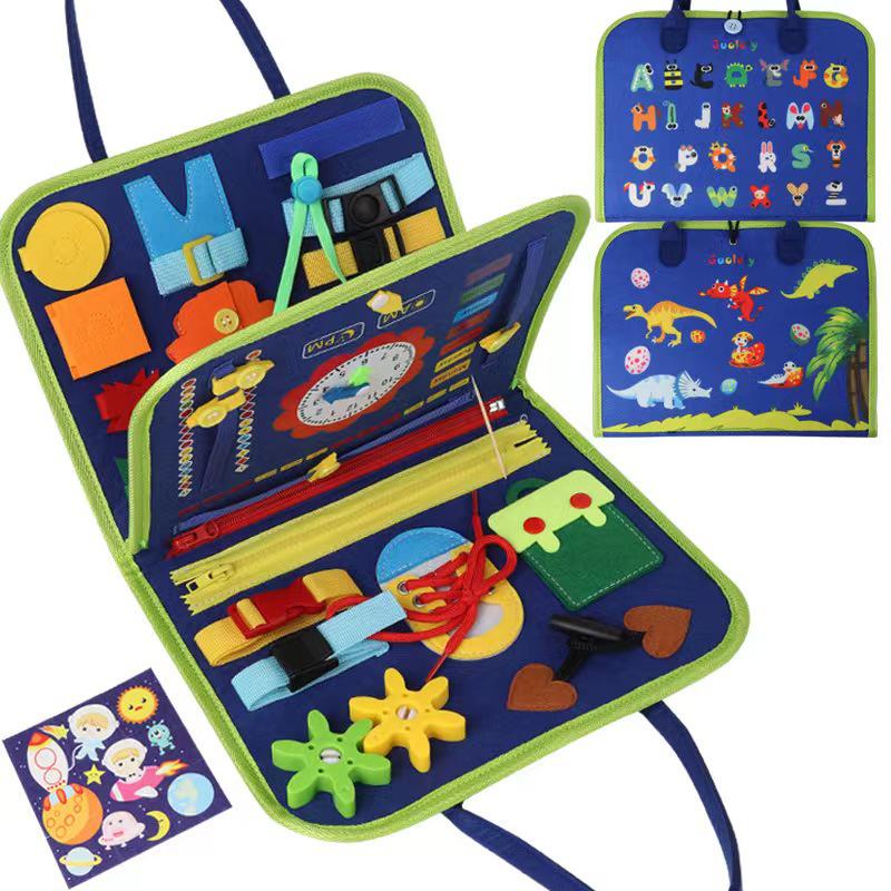 Learning Board: Kids  Busy Dressing & Education Felt Board