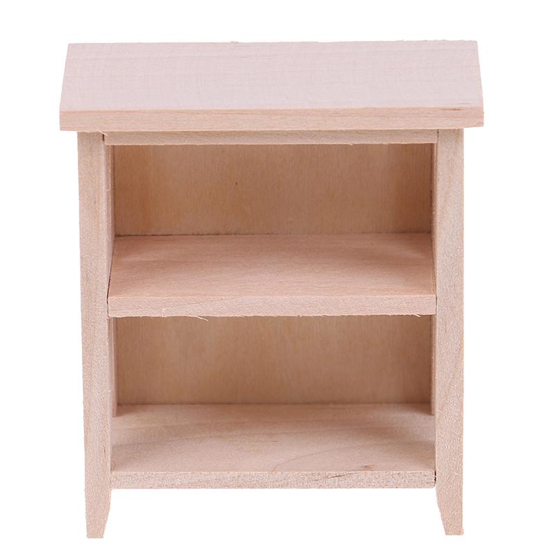 1/12 Dollhouse Miniature Unpainted Lockers Storage Rack Model Diy Accessories
