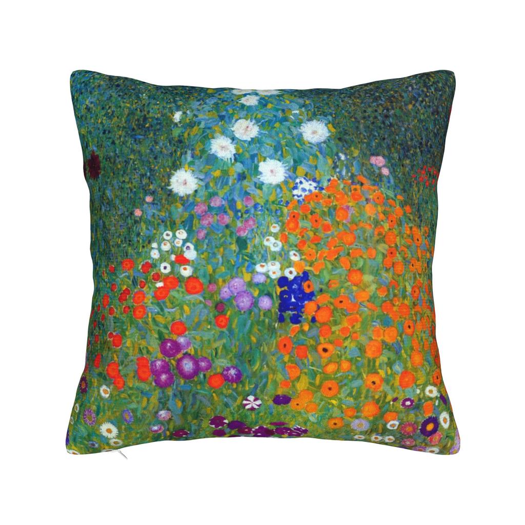 Gustav Klimt The Kiss Square Pillow Cases  Cushion Cover Custom Polyester Decor Throw Pillow Case Cover for Home 18x18