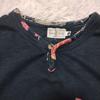 Used Karakuri Tamashii Dragon Japanese Pattern Long Sleeve T-shirt L Black Peony Floral Embroidery Japanese Style Long Tee