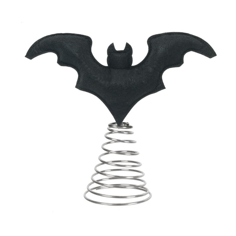 Bat Ornaments Halloween Party Supplies Halloween Bat Tree Toppers Easy Setup For Home Store Displays Decorations
