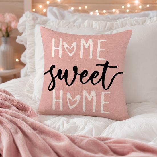 Nordic Style Pillowcase, Soft Breathable Geometric Pattern Cushion Cover, Durable Home Accent, for Sofa Bedroom Bohemian Decor