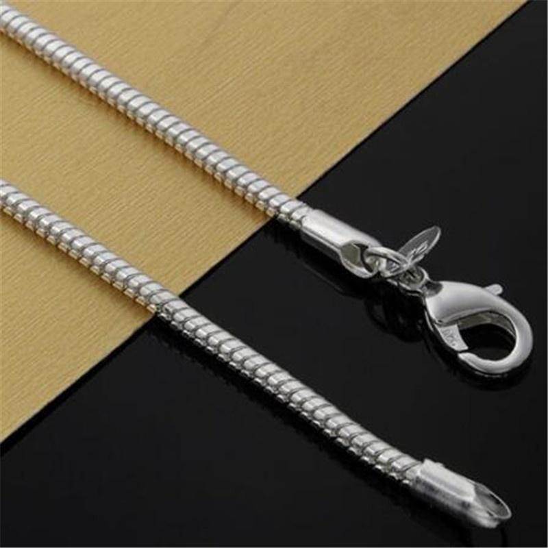 Silver 3mm Snake Chain Necklace 
