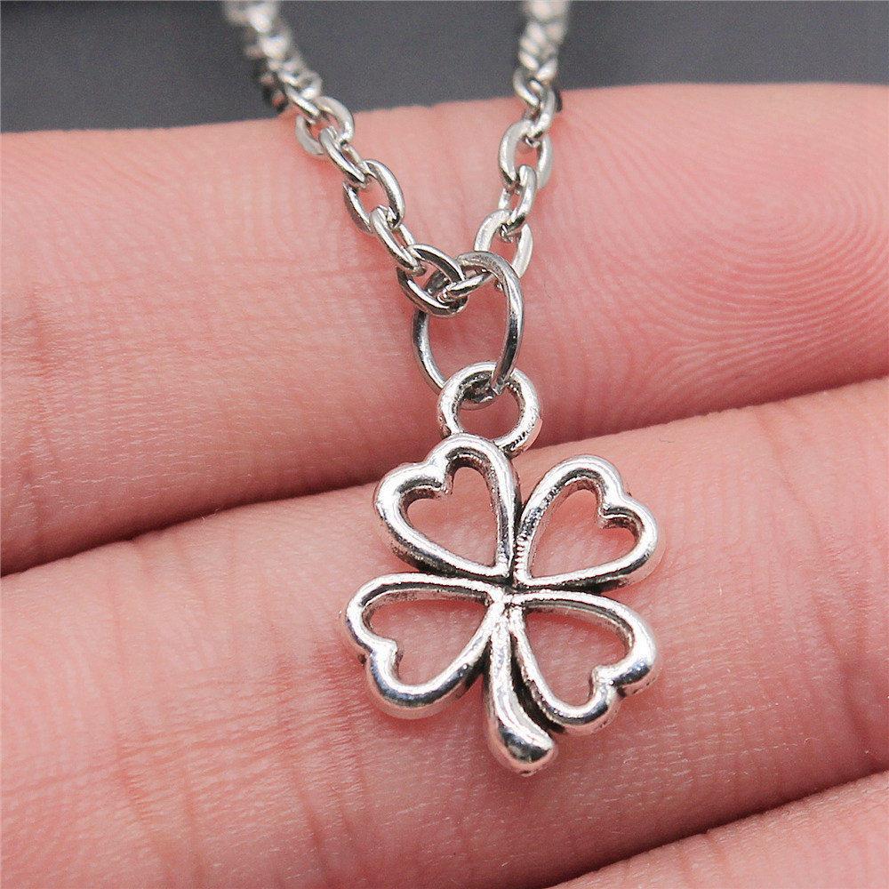Necklace On The Neck 43cm Chain Clover Mushroom Leaf Kids' Jewelry Materials QN016
