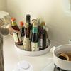 Kitchen Storage Rack Rotating Spice Organizer Box Household Cabinet Seasoning Desktop Countertop Storage Tray Magic Tool