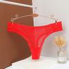 Low Waist Mesh Sheer Lace Thong Underpants Transparent Mesh Briefs Women Intimate Cotton Crotch Romantic T Panties