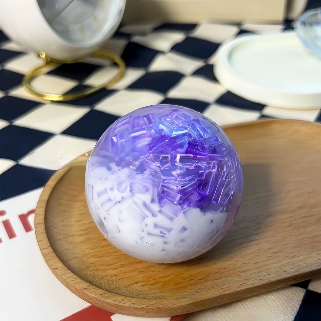 Squishy Slow Rising Crushed Ice Handmade Ball | Stress Relief Sensory Fidget Toy for Anxiety ADHD Autism Kids Adults