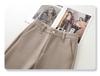 Women's 2024 Merino Wool Wide-Leg Pants - Nine-Point, Straight-Leg, Coffee Color