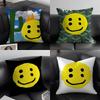 Pillow Case Luxury Smile C-Cpfm Home Dorm Chair Back Short Plush Double-sided Printing Office Nap Time Cushion Cover