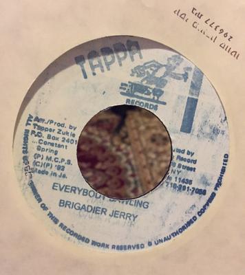 7inch Record BRIGADIER JERRY - Everybody Bawling NONE Tappa Records 1992 Jamaica Reggae, Ska & Dub Used