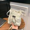 Women's Lightweight Crossbody Phone Bag - Japanese Korean Style with Bow and Drawstring, Casual and Versatile Coin Purse