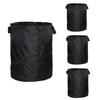 Black Collapsible 10 Gallon Pop Up Garbage Can for Camping, Outdoor, Travel