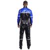 Men Stand Collar Long Sleeve Zipper Belted Jumpsuit Work Coveralls