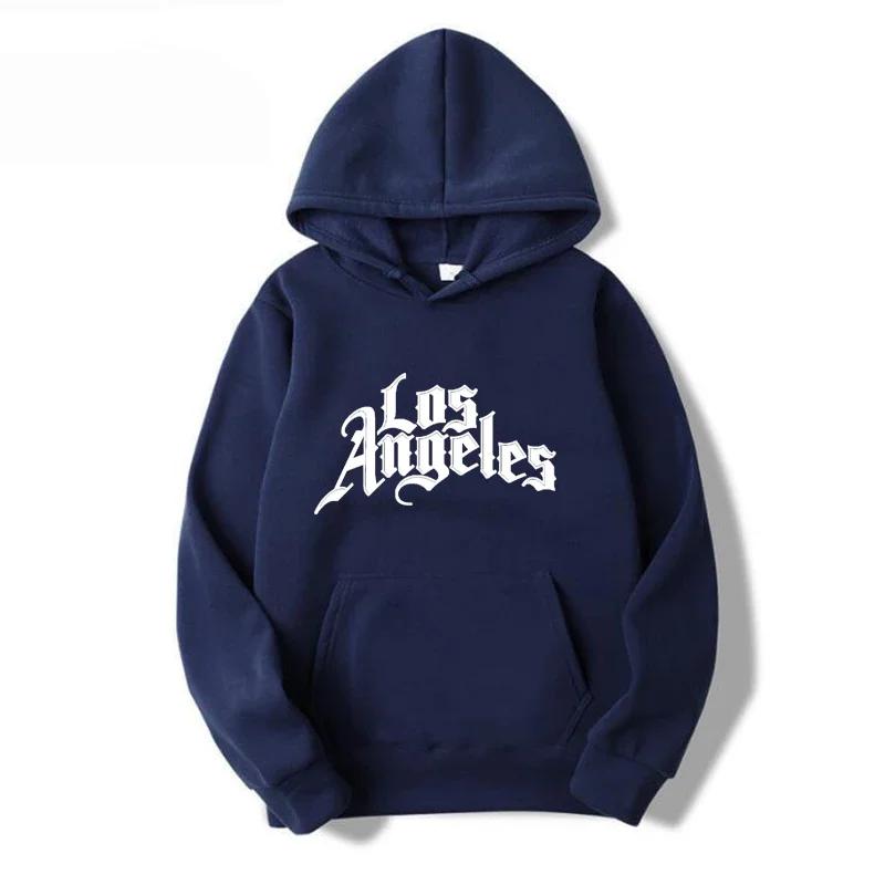Los Angeles Druck Sweatshirts Männer Lose Hip Hop Stil Hoodies Hohe Qualität Frühling Herbst Casual Mit Kapuze Pullover Tops
