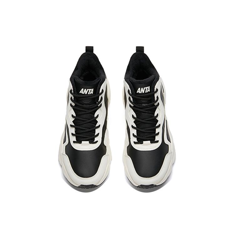 Anta Cushioning, Wear Resistant Low Top Casual Shoes Women's Black White 122148984-1