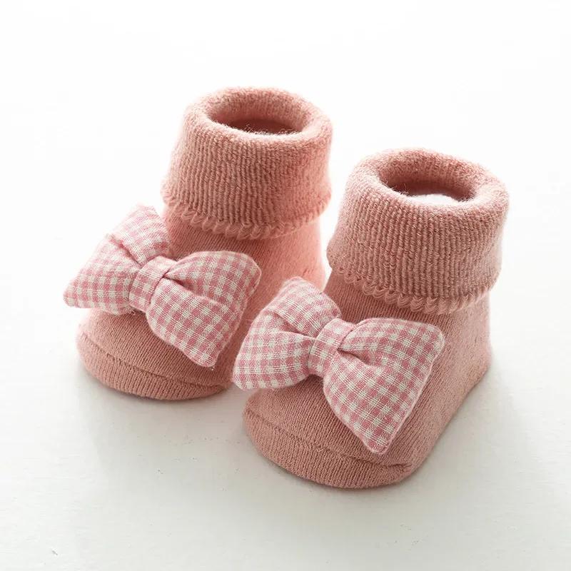 Autumn Winter Thicken Warm Stitch Cotton High Long Socks Cute 3D Doll Boy Girls Floor Clothing for Baby Kid Children Accessories