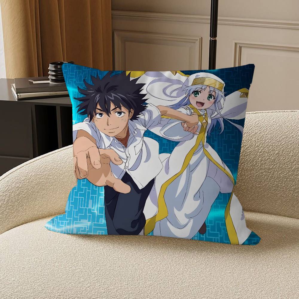 Anime A Certain-Magical-Index Kissen Anime Kissen Sofa Bett Kopfkissenbezug Kissenbezug 45x45 Cm Mode