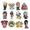 12 ks Kreslené ozdoby na boty One Piece Kompatibilní s DIY Croc dřeváky Sandály Doplňky