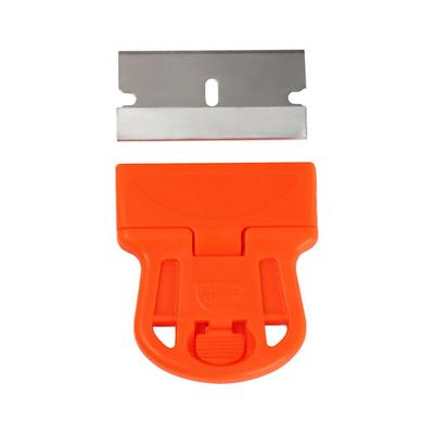 Mini Plastic Scraper Steel Blade With Blade Car Sticker Remover One-Sided Cleaner Glass