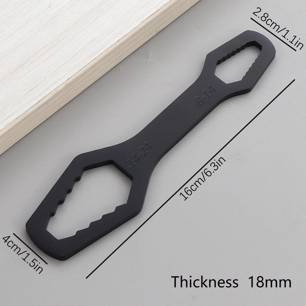 

8-22mm Universal Torx Wrench Adjustable Double-head Torx Wrench Self-tightening Spanner Hand Tools Torque Wrench Household Fix