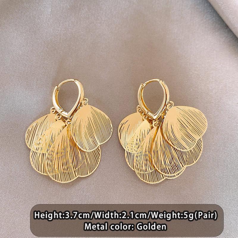 

Design Inspired Gold Color Metal Tassel Ear cuff 2026 New Jewelry Trendy Accessories For Womens and Gothic Girls Dangle Earrings