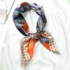 Silk scarf small square scarf women's scarf neck cover neck French winter early spring versatile Korean version decorative scarf neck protection scarf