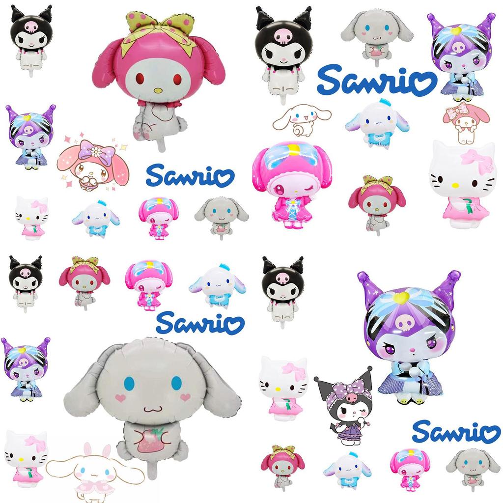 Colorful Sanrio Character Aluminum Foil Balloons For Kids' Birthday Party Decorations Unique And Magical!
