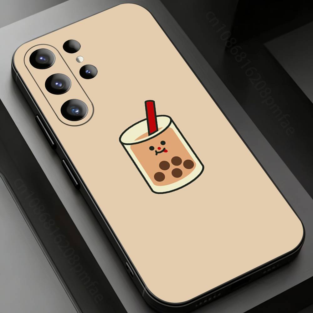 Kawaii Food Character Series Phone Case for Samsung Galaxy S20,23 Ultra S24,22 Plus S25,26,21FE TPU Cover